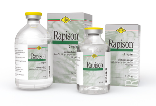 ΝΕΟ ΠΡΟΪΟΝ: Rapison 2 mg/ml ενέσιμο διάλυμα για βοοειδή, άλογα, χοίρους, σκύλους και γάτες